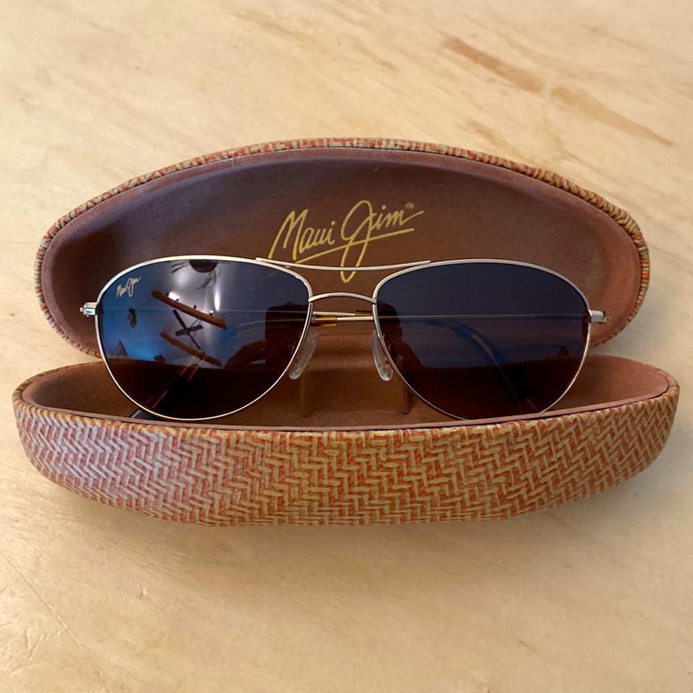Maui Jim Baby Beach Sunglasses -  Polished Gold Frame with Polarized Brown Lens
